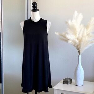 Annalee + Hope | Black Sleeveless Ruffle Dress | Size: Small